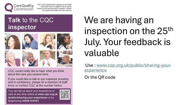 Talk to the CQC Inspector